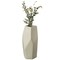 Decorative Ceramic Multi Paned Vase, Modern Style Centerpiece Table Vase
